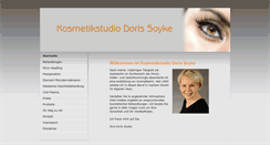 Desktop Screenshot of kosmetikstudio-doris-soyke.de