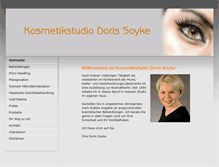 Tablet Screenshot of kosmetikstudio-doris-soyke.de